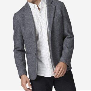 🕴️ J.Crew Men’s Slim Fit Grey Wool Blend Knit Blazer SZ S | Classic Casual